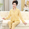 浪莎妈妈睡衣夏季2025新款女士中老年大码春秋款可外穿家居服套装