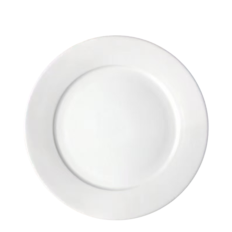 山水本色 食品级耐高温密胺盘子平盘碟子 8寸 个高清大图