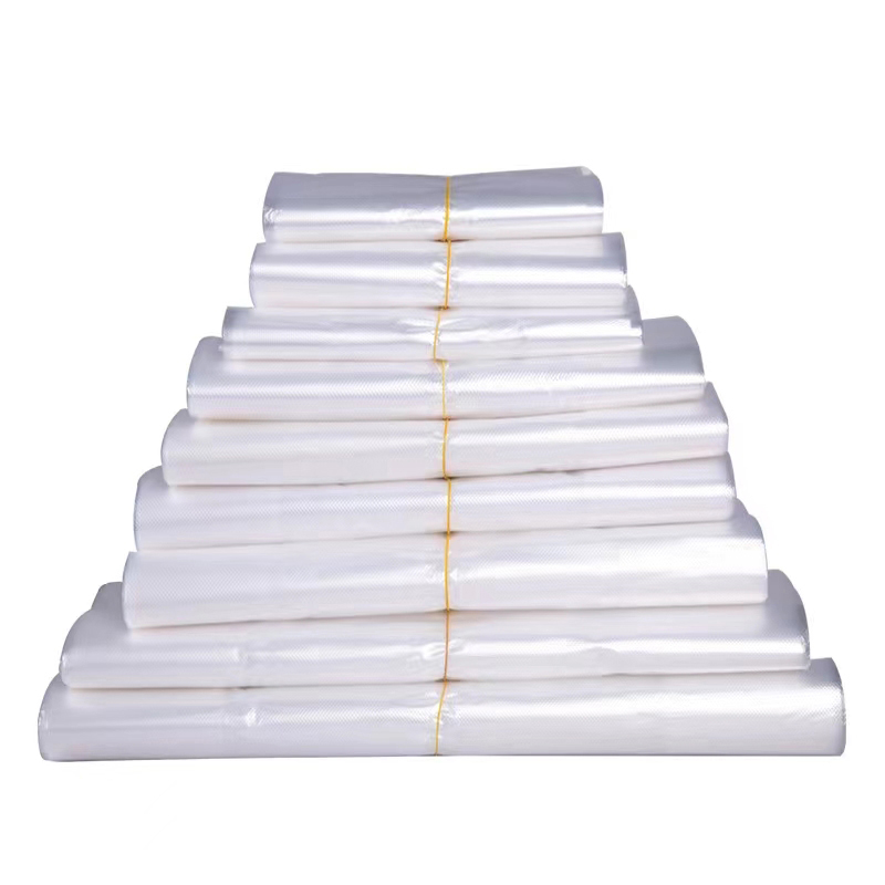 炯毅 一次性透明塑料袋批发商用大小号背心食品外卖打包方便袋子手提袋 食品袋 40cm*65cm*50个 捆