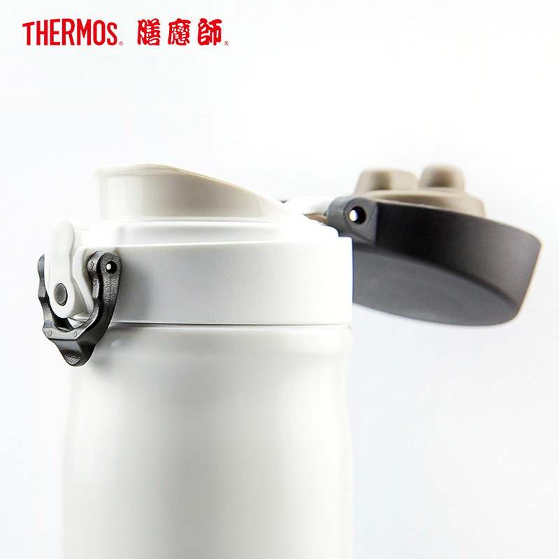 膳魔师高端精品保温杯 雪豹杯 白色 550ML/送礼用/304不锈钢保温杯子/便携保温杯/办公杯/车上用/THERMOS