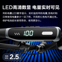 纽曼G1运动蓝牙耳机挂脖式 K歌耳返无线跑步游戏通话降噪背书耳机颈挂式半入耳长续航适用华为小米