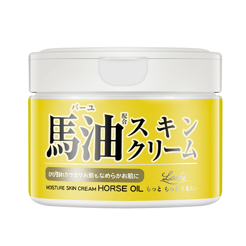 Loshi日本马油北海道马油膏面霜乳霜保湿补水滋润营养止痒护手霜 220g