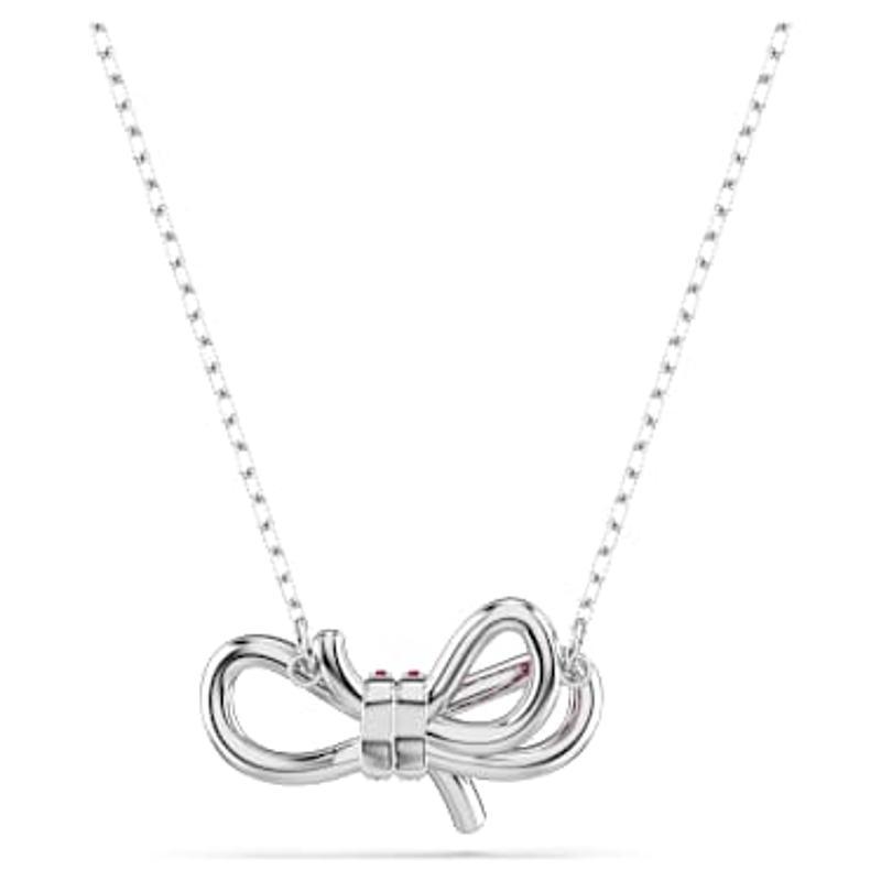 Swarovski女士时尚精致奢华优雅气质蝴蝶结吊坠项链 日常百搭饰品 送女友