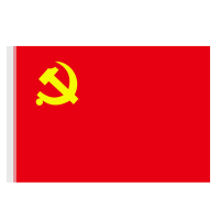 得力党旗防水防晒型12345号标准室外中国党旗中国国旗五星红旗装饰品国庆节学校政府单位大号党旗国旗
