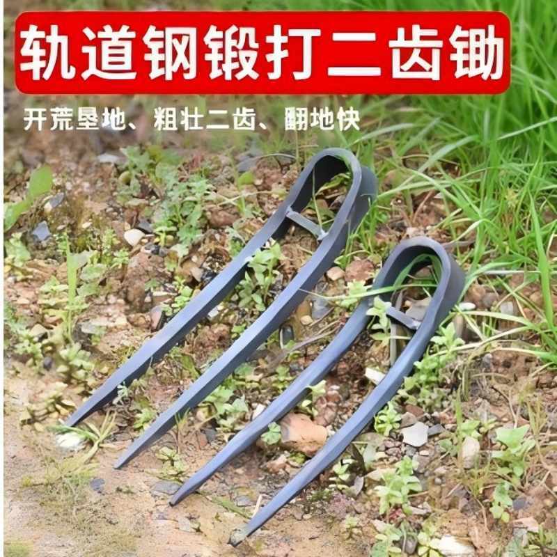 湘鹏锐 手工锻造二齿 重型 450mm*20mm 把高清大图