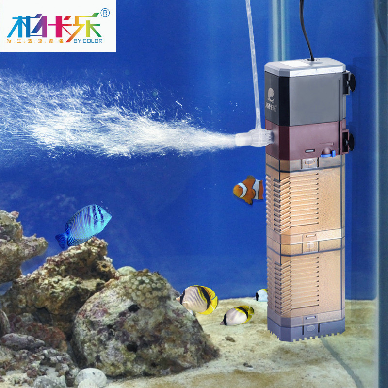 鱼缸过滤器潜水泵三合一过滤设备氧气泵内置过滤器鱼缸水泵增氧泵高清大图