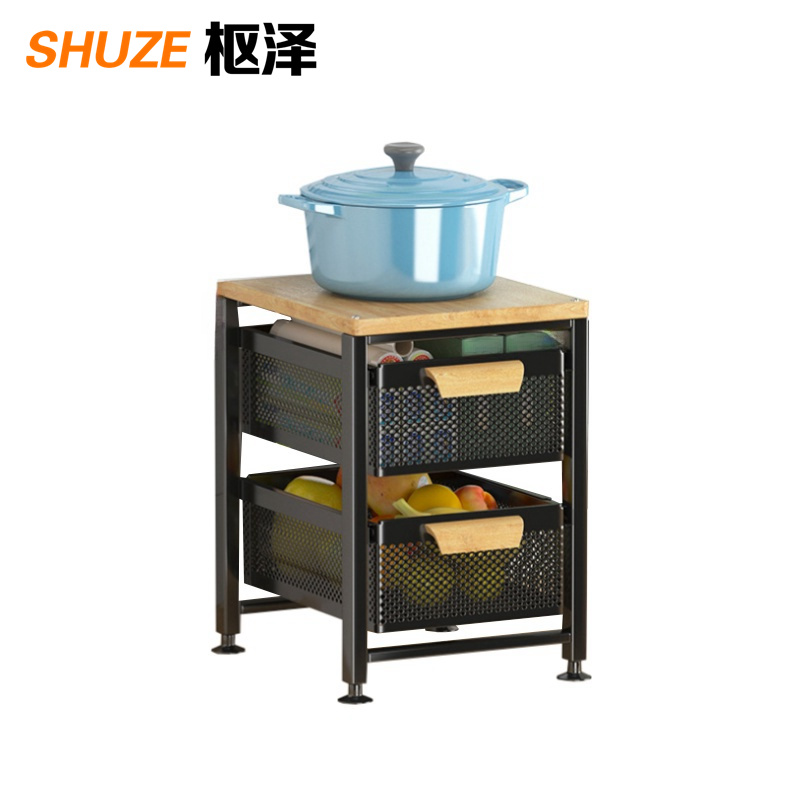 枢泽 抽拉式储物架 三层 个高清大图