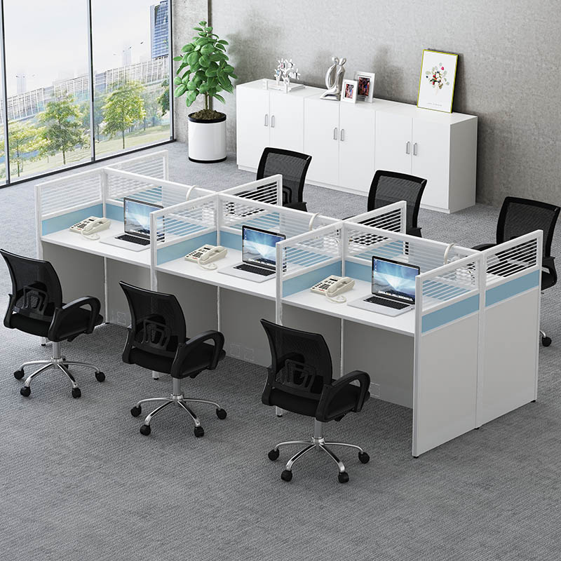 震怡职员屏风办公桌办公卡位 长1200*宽600*桌面高750*屏风高1100高清大图