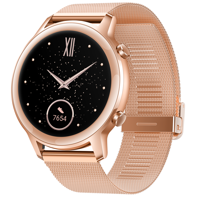 华为荣耀手表Magic Watch2运动智能手表蓝牙男女成人电话NFC户外手环 雅致款 (樱粉金)