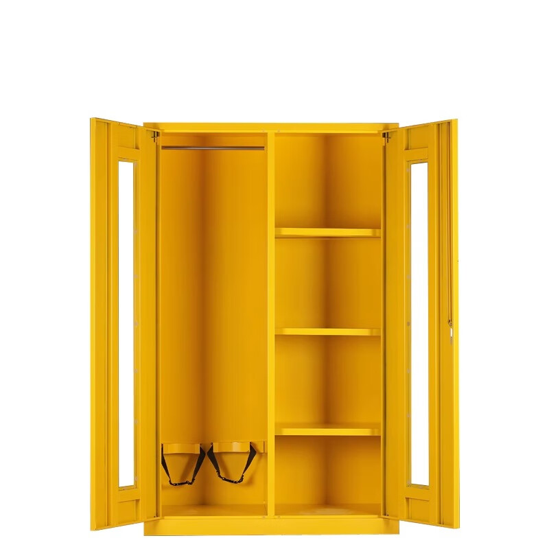 EVALIANTOP 应急物资柜 加厚板消防防汛器材防护用品柜安全防护用品柜 820*750*260黄色高清大图