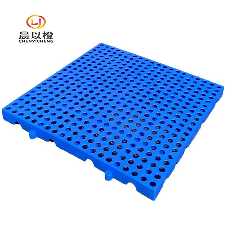 晨以橙 防潮塑料托盘垫脚 圆孔垫板50*50*3cm 个高清大图