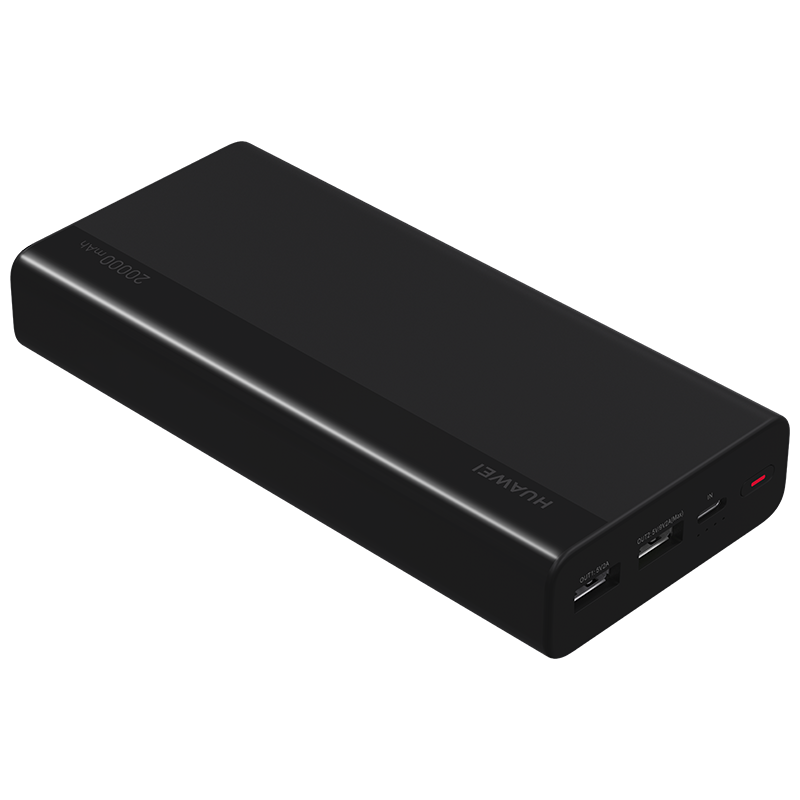 HUAWEI/华为18W双向快充移动电源/充电宝 CP22QC(黑色)20000毫安大容量可上飞机聚合物通用移动电源