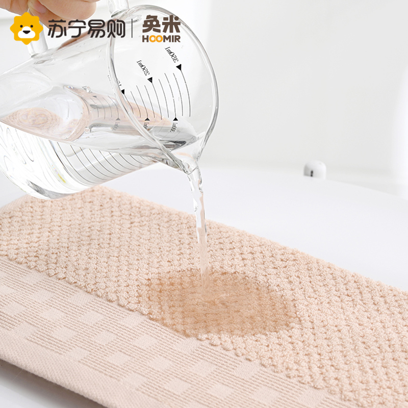 奂米毛巾吸水不易掉毛男女士洗脸洗澡家用干发纯棉速干 2条装814-2