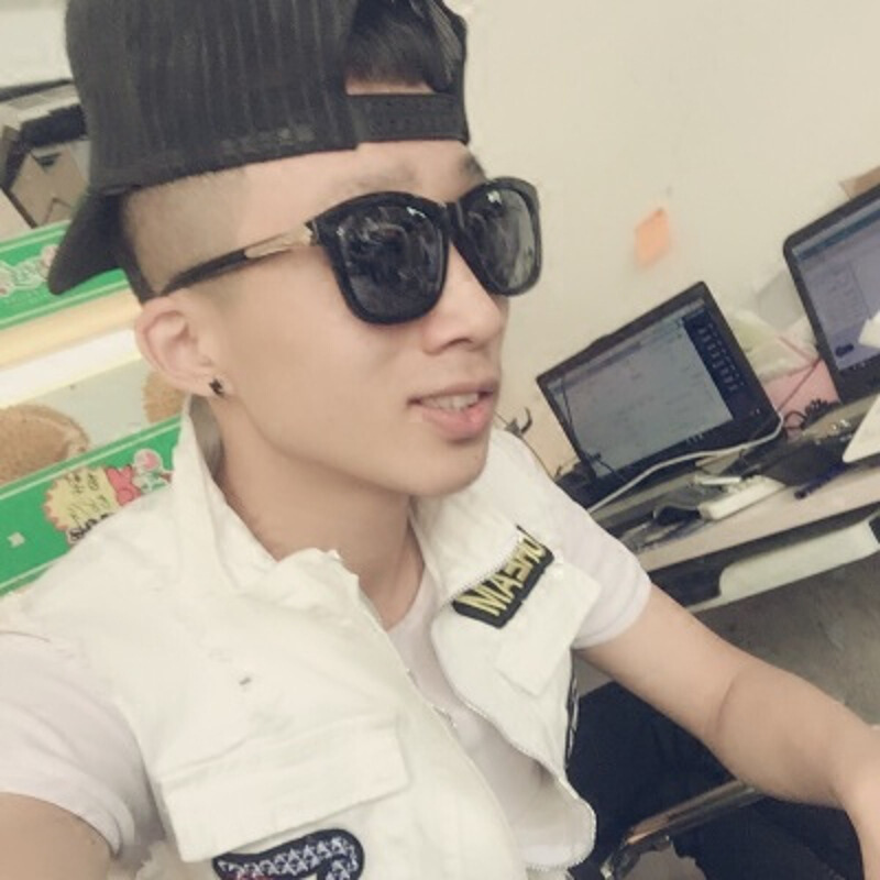 潮男快手红人刘叉叉二公子吴迪同款男士立领牛仔马甲修身情侣背心
