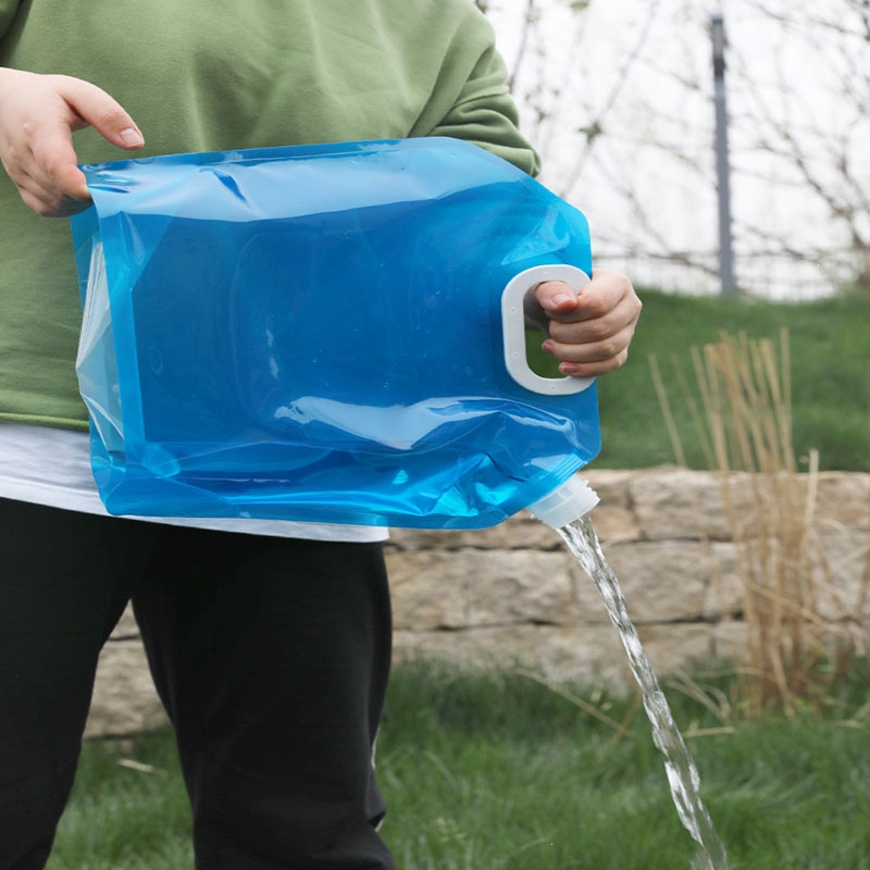 户外便携折叠水袋登山旅游露营塑料软体蓄水囊装水桶大容量储水袋