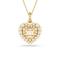 Swarovski Idyllia系列心形吊坠 金色镀层设计 镶嵌水晶珍珠 时尚女性项链
