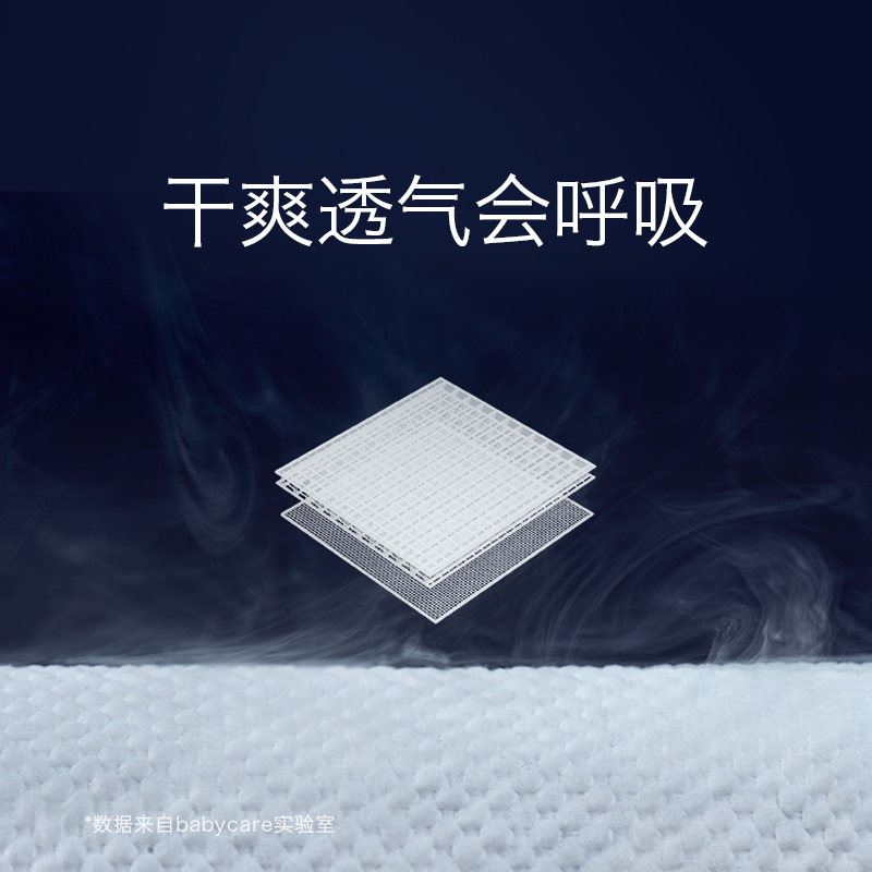 babycare飞享系列纸尿裤 亲肤婴儿超薄透气宝宝尿不湿试用装L码1片装