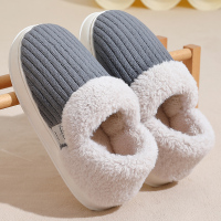 M-6305 布艺男 深灰【高帮抗寒】 40-41【适合39-40脚穿】