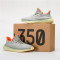 UYEEZY运动户外减震运动2022新款亚麻流星超酷潮流设计跑鞋厚底情侣椰子350休闲运动鞋