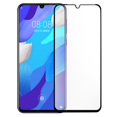 【买2送磨砂手机壳】轻万适用华为nova5pro钢化膜全屏黑色高清透明防摔贴膜huawei手机保护膜全玻璃