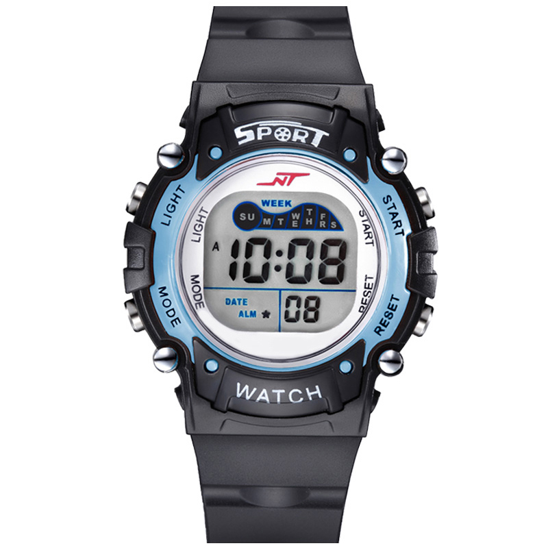 儿童手表男孩防水夜光小学生手表运动多功能电子表男童手表