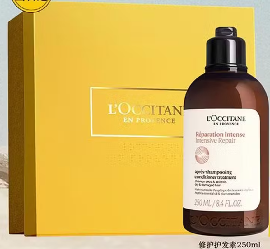 欧舒丹专柜草本修护护发素250ML柔顺焕亮减少干枯(随机礼盒)