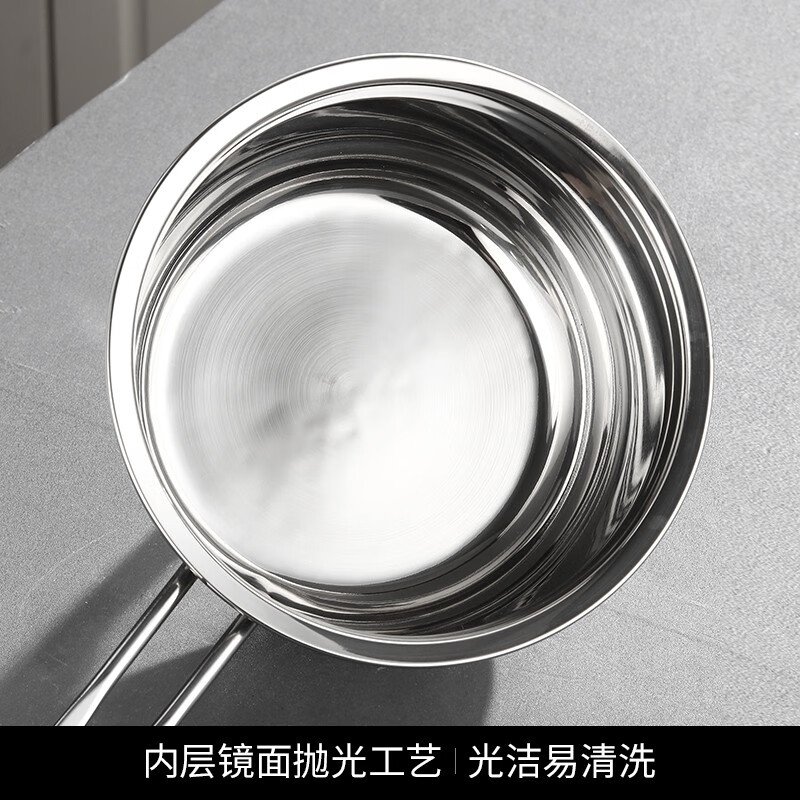 上亨(shangheng) SHZH-BXG006 304不锈钢奶锅 18cm 奶锅+蒸格高清大图