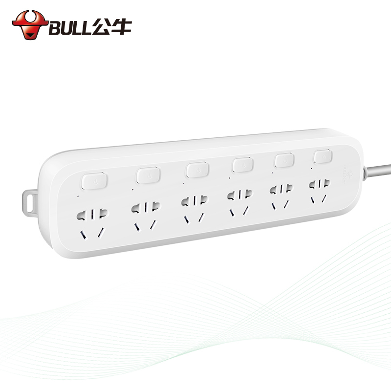 bull公牛电源插座新国标插线板多功能插板带接线板