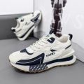 男鞋2023秋季新款男士休闲运动鞋子厚底增高防滑学生跑步老爹潮鞋 米兰 42