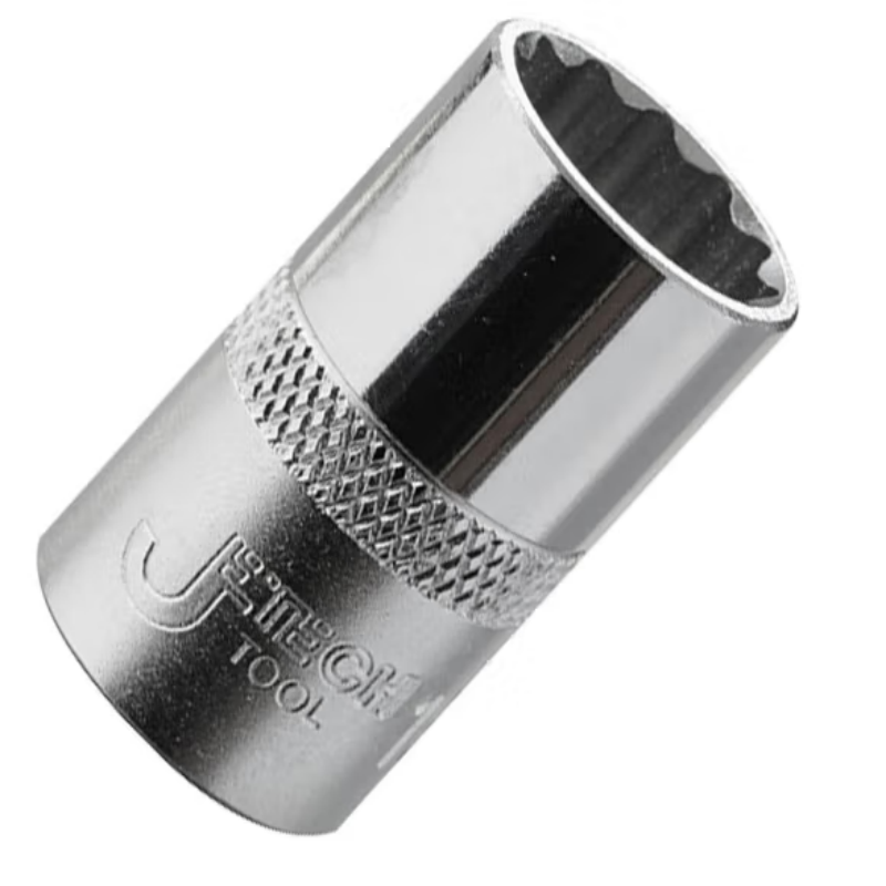 JETECH/捷科 1/2寸系列公制十二角镜面套筒 SKD1/2-12 12mm 1只
