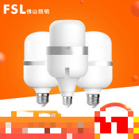 fsl 佛山照明 led灯泡柱形灯led照明光源e27e40螺口高亮ledE27风扇款45W