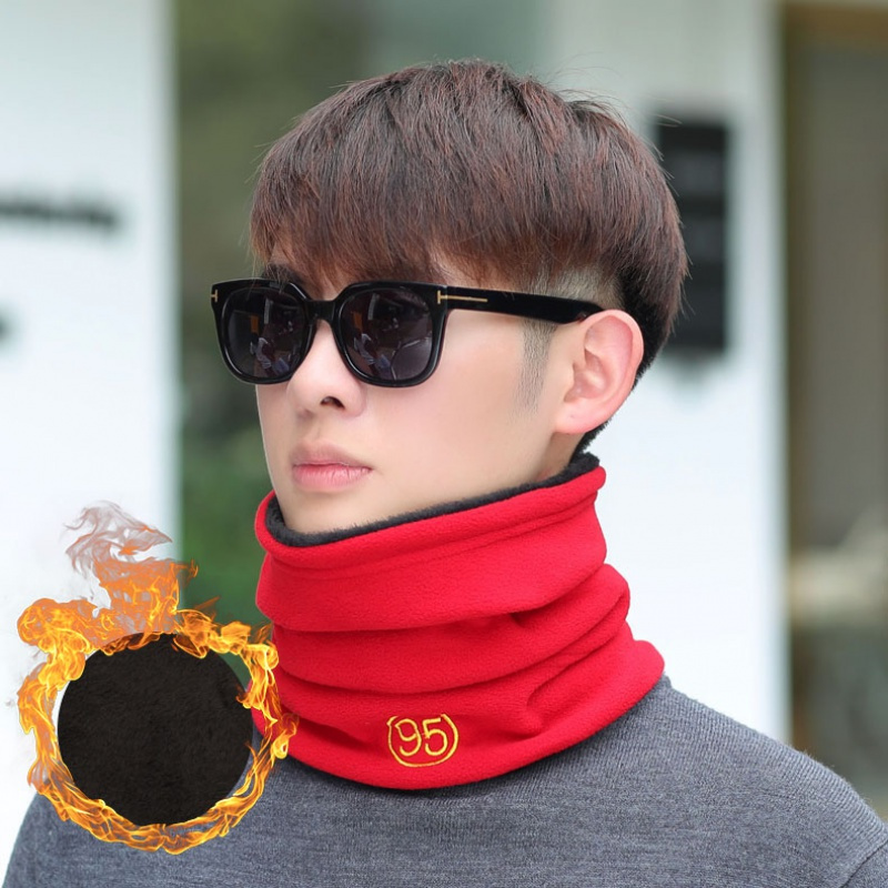 雪千羽围巾男秋冬季韩版户外保暖护颈椎脖套骑行学生套头面罩多功能