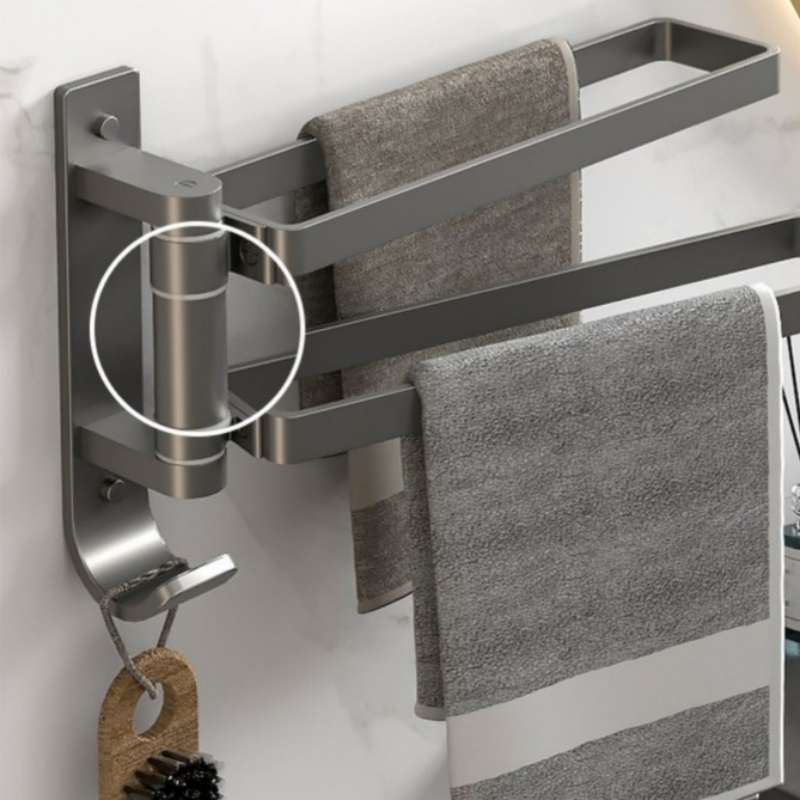 攸形 浴室毛巾架二杆个高清大图