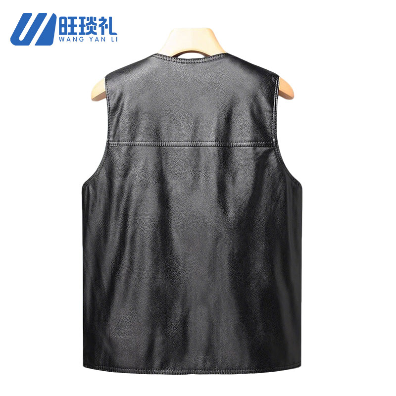 旺琰礼 皮坎肩 175-185/件高清大图