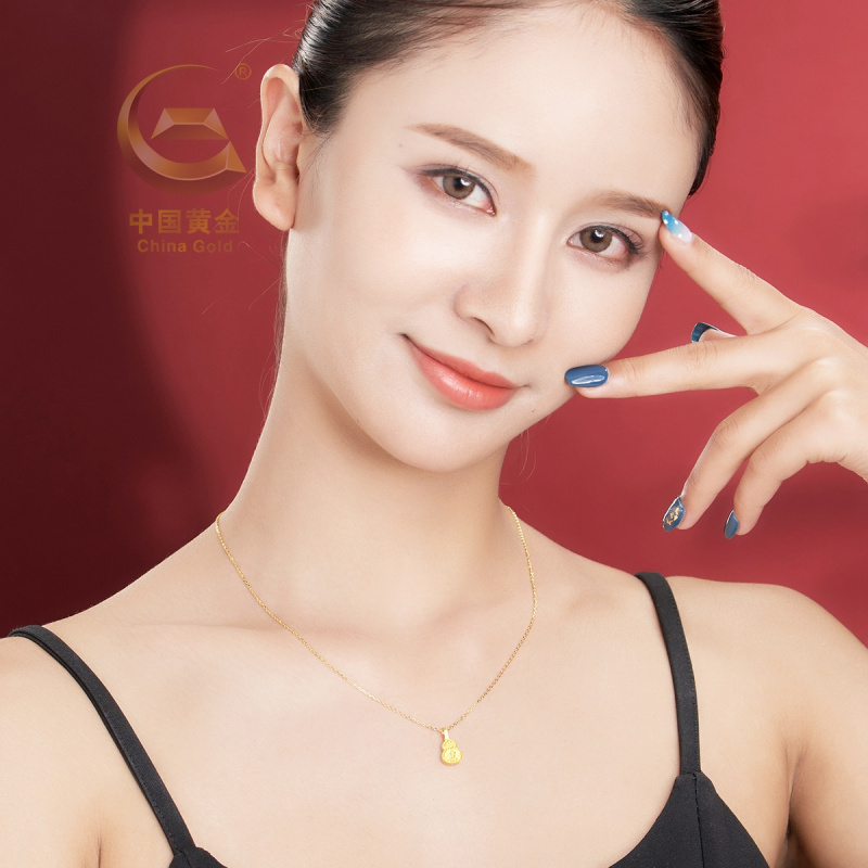 中国黄金如意葫芦吊坠