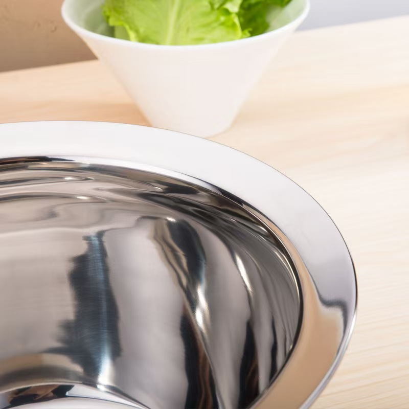 山水本色 特厚不锈钢油鼓油盆 11寸带盖 个高清大图