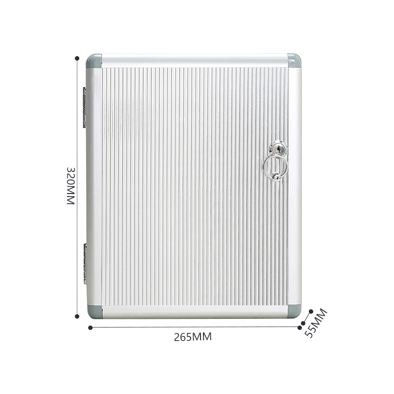 臻远ZY3112022 铝合金钥匙箱壁挂钥匙柜钥匙管理箱 32位高清大图