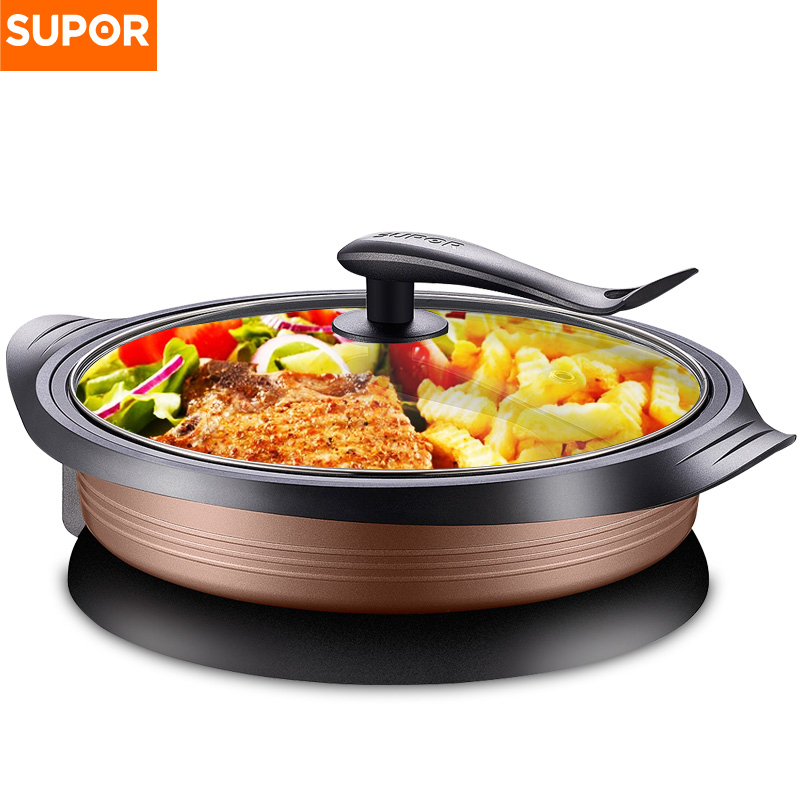 苏泊尔(SUPOR) JJ34D801-180 电饼铛家用煎烤机多功能电炒锅电煮锅电火锅6L电热锅(BY)