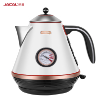 Jacal/积高 电水壶 GL- E14-2 欧式迷你电热水壶可视温度烧水壶不锈钢电开水壶