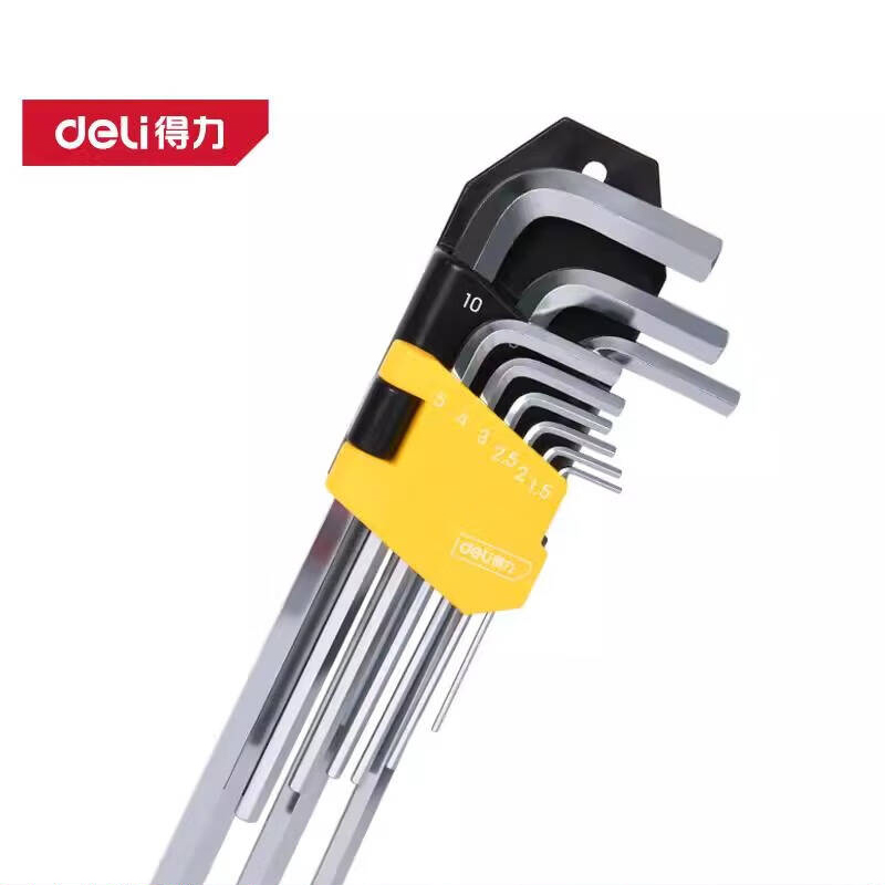 得力工具DL2173_长型平头内六角9件套1.5-10(mm)(新VI)