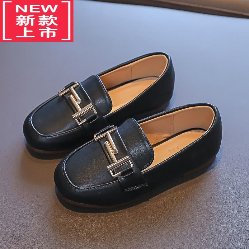 可莉允女童宝宝小皮鞋2021秋季新款时尚软底公主鞋小女孩舒适平底儿童鞋运动休闲鞋图片