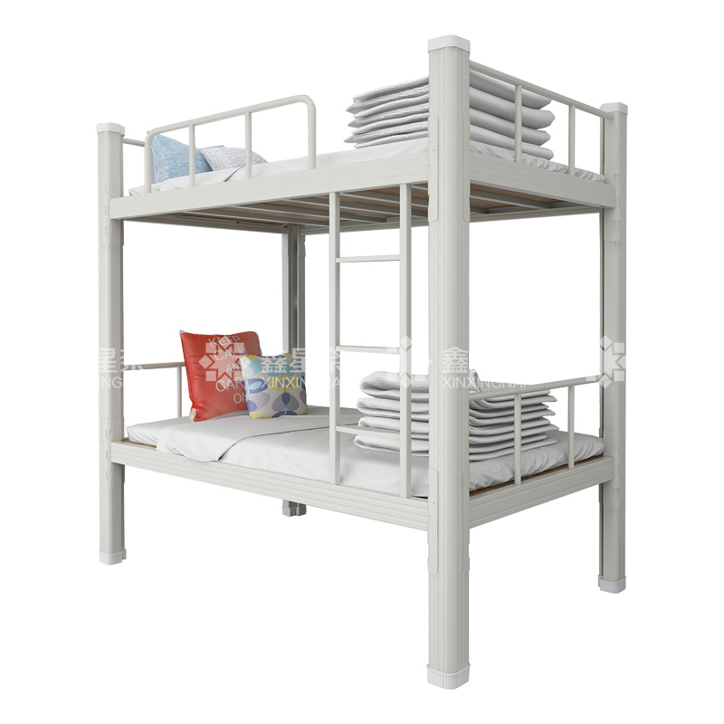 鑫星奈 XXN4032610 钢制型材床双层床员工宿舍上下铺学生公寓床双人床铁艺高低床 双层床900宽白