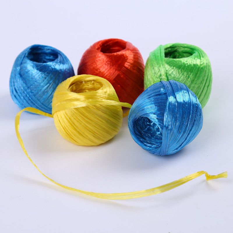 塑料尼龙捆扎绳打包绳捆绑新料塑料绳工厂直销10卷一大包扎绳红色1包