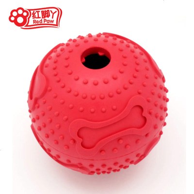 395_红脚丫宠物训练玩具橡胶狗粮趣味球益智宠物用品狗狗智力开发用品_996