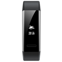 华为(HUAWEI)华为运动手环B19 黑色 标准版 50防水+24小时心率监测+21天续航+科学睡眠检测 智能手环