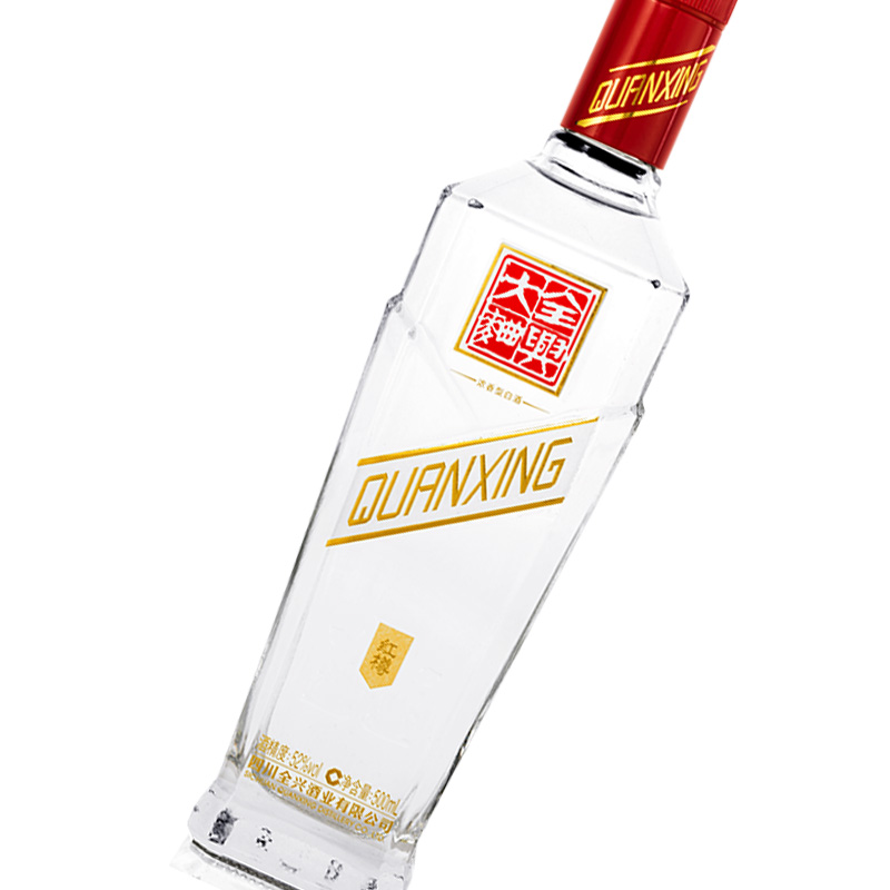 四川全兴大曲红樽52度500ml单瓶盒装浓香型高度白酒高粱粮食酒高清大图