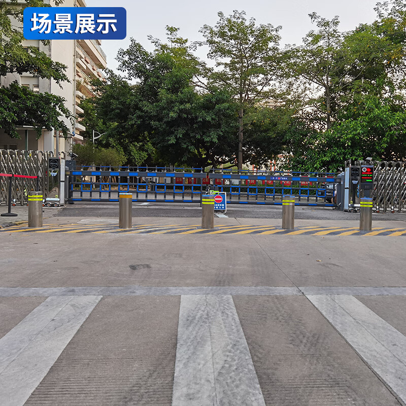 启功全自动升降柱6mm不锈钢电动液压防撞柱阻车器