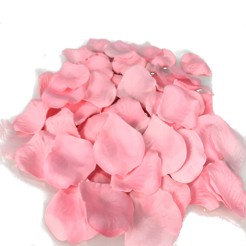 粉白花瓣包婚庆礼仿真花瓣路引绢布假花瓣求婚玫瑰表白婚礼生日派对