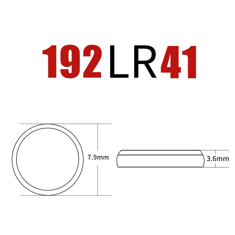 南孚LR41纽扣电池10粒装 适用于石英表电子手表等