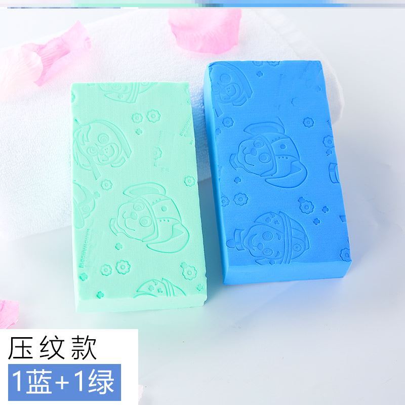 软毛洗澡刷长柄搓背搓澡神器刷子搓泥沐浴刷海绵搓澡巾成人球 小号3个儿童[1粉+1蓝+1绿]